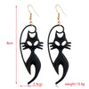 Women’s Halloween Skull Spider And Pumpkin Alloy Drop Earrings With Electroplated Finish Playful Spooky Cartoon Festival Jewelry
