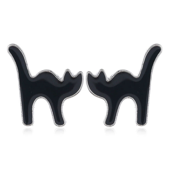 Women’s Halloween Skull Spider And Pumpkin Alloy Drop Earrings With Electroplated Finish Playful Spooky Cartoon Festival Jewelry