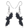 Women’s Halloween Skull Spider And Pumpkin Alloy Drop Earrings With Electroplated Finish Playful Spooky Cartoon Festival Jewelry