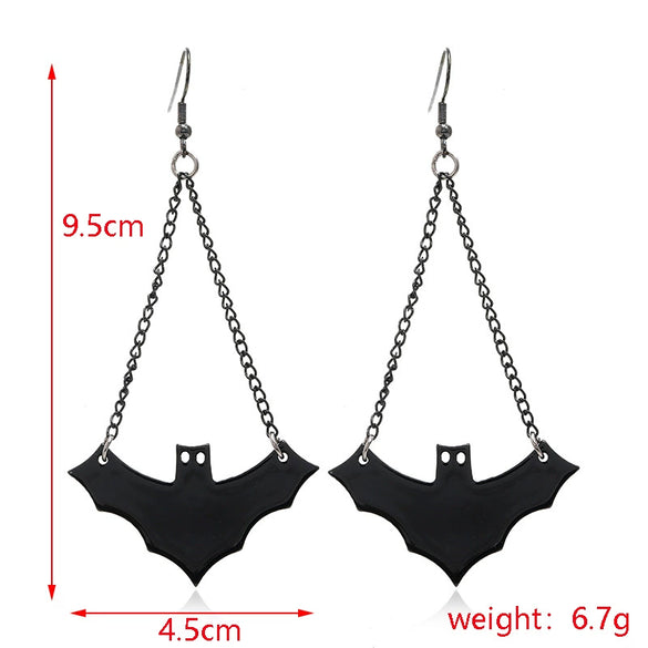 Women’s Halloween Skull Spider And Pumpkin Alloy Drop Earrings With Electroplated Finish Playful Spooky Cartoon Festival Jewelry