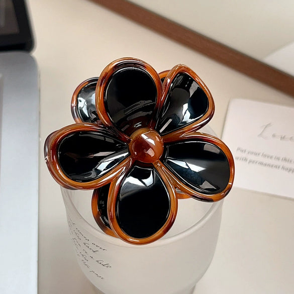 Women's Handmade Abs Hair Clip With Sweet Style And Egg Flower Design