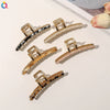 Women's Handmade Acetate Alloy Shark Hair Clip Large Grip Claw Hairpin Hair Accessory