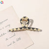 Women's Handmade Acetate Alloy Shark Hair Clip Large Grip Claw Hairpin Hair Accessory