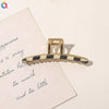 Women's Handmade Acetate Alloy Shark Hair Clip Large Grip Claw Hairpin Hair Accessory