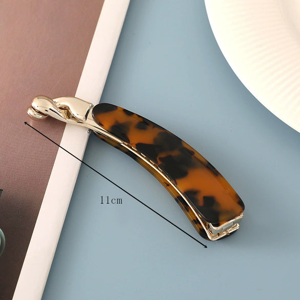 Women's Handmade Acetate Banana Hair Clip For Ponytail Styling Elegant Backofhead Hair Accessory