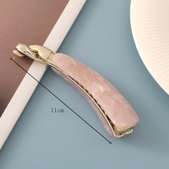 Women's Handmade Acetate Banana Hair Clip For Ponytail Styling Elegant Backofhead Hair Accessory