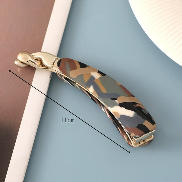 Women's Handmade Acetate Banana Hair Clip For Ponytail Styling Elegant Backofhead Hair Accessory