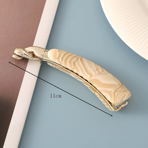 Women's Handmade Acetate Banana Hair Clip For Ponytail Styling Elegant Backofhead Hair Accessory