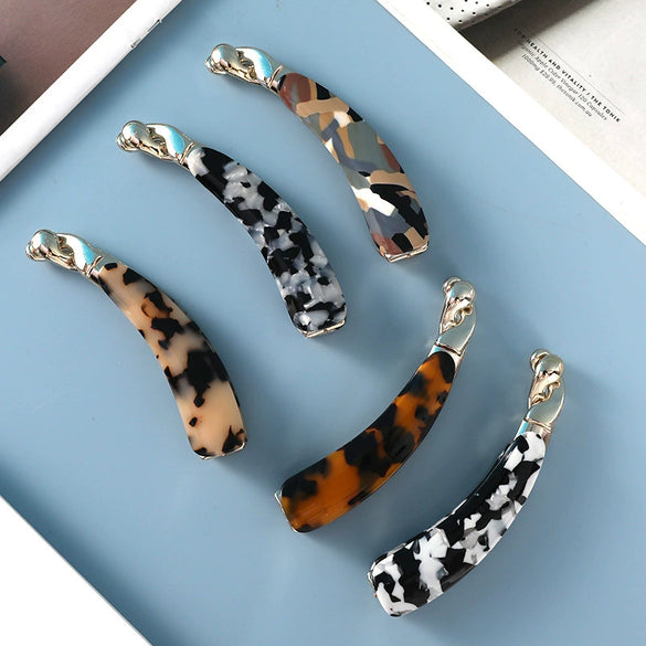 Women's Handmade Acetate Banana Hair Clip For Ponytail Styling Elegant Backofhead Hair Accessory