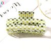 Women's Handmade Acetate Hair Claw Clip Simple Geometric Hairpin For Secure Back Hair Styling