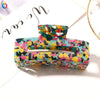 Women's Handmade Acetate Hair Claw Clip Simple Geometric Hairpin For Secure Back Hair Styling
