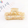 Women's Handmade Acetate Hair Claw Clip Simple Geometric Hairpin For Secure Back Hair Styling