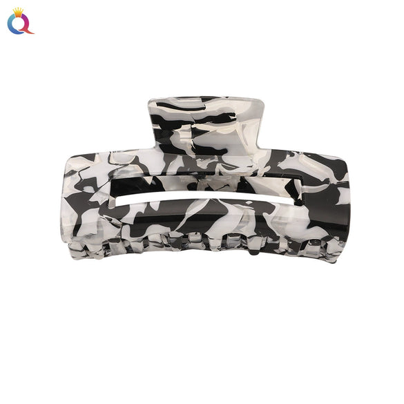 Women's Handmade Acetate Hair Claw Clip Simple Geometric Hairpin For Secure Back Hair Styling