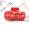 Women's Handmade Acetate Hair Claw Clip Simple Geometric Hairpin For Secure Back Hair Styling