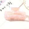 Women's Handmade Acetate Hair Claw Clip Simple Geometric Hairpin For Secure Back Hair Styling