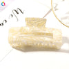 Women's Handmade Acetate Hair Claw Clip Simple Geometric Hairpin For Secure Back Hair Styling
