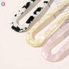 Women's Handmade Acetate Hair Clip With Marble Pattern Simple Geometric Ushaped Hairpin Accessory