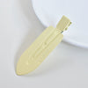 Women's Handmade Acetate Hair Side Clip With Frosted Finish Seamless Bangs Edge Barrette And Simple Letter Design