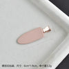 Women's Handmade Acetate Hair Side Clip With Frosted Finish Seamless Bangs Edge Barrette And Simple Letter Design