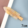 Women's Handmade Acetate Hair Side Clip With Frosted Finish Seamless Bangs Edge Barrette And Simple Letter Design