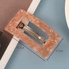 Women's Handmade Acetate Rectangular Hair Clips Minimalist Geometric Spring Ponytail Barrettes