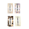Women's Handmade Acetate Rectangular Hair Clips Minimalist Geometric Spring Ponytail Barrettes