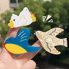 Women's Handmade Acetic Acid Bird Series Small Hairpin Cartoon Animal Style Side Clip For Broken Hair Bangs