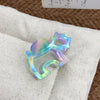 Women's Handmade Acetic Acid Dog Hollow Floral Hairpin Cute Animal Style Hair Accessories