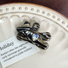 Women's Handmade Acetic Acid Duckbill Hairpin With Waving Bear Design Versatile Hair Accessory