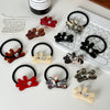 Women's Handmade Acetic Acid Duckbill Hairpin With Waving Bear Design Versatile Hair Accessory