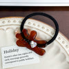 Women's Handmade Acetic Acid Duckbill Hairpin With Waving Bear Design Versatile Hair Accessory