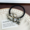 Women's Handmade Acetic Acid Duckbill Hairpin With Waving Bear Design Versatile Hair Accessory