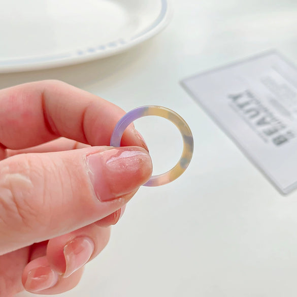 Women's Handmade Acetic Acid Fashionable Retro Ring Jewelry