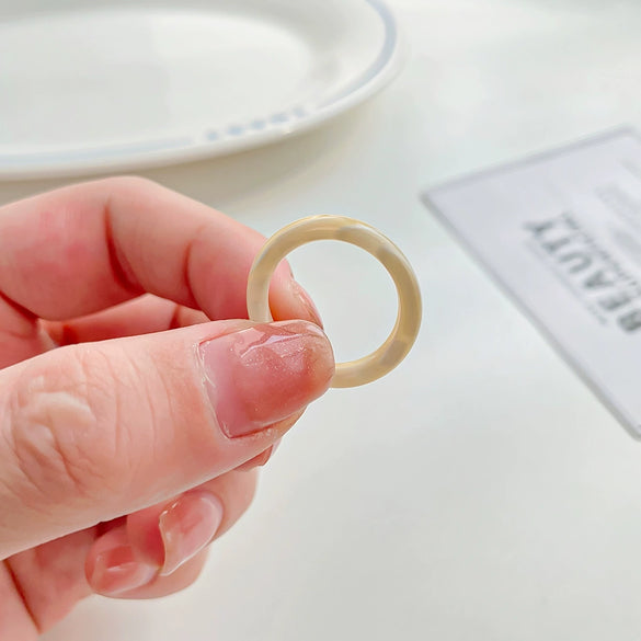 Women's Handmade Acetic Acid Fashionable Retro Ring Jewelry