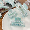 Women's Handmade Acetic Acid Geometric Style Diamondencrusted Hair Grab Clip