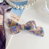 Women's Handmade Acetic Acid Hair Accessories Stereo Bow Spring Clip