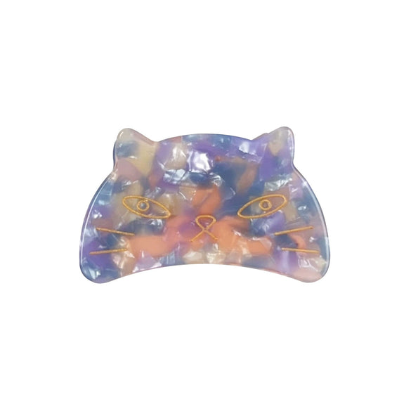 Women's Handmade Acetic Acid Hair Accessories With Cartoon Cat Style Grab Clip