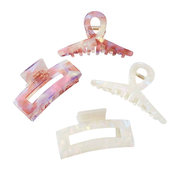 Women's Handmade Acetic Acid Hair Grip Shark Clip Fashion Style