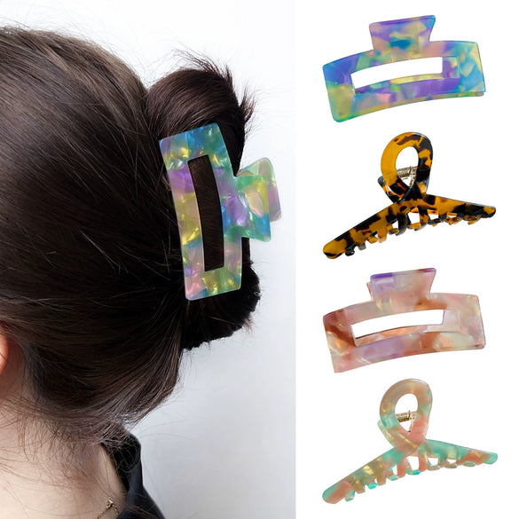 Women's Handmade Acetic Acid Hair Grip Shark Clip Fashion Style