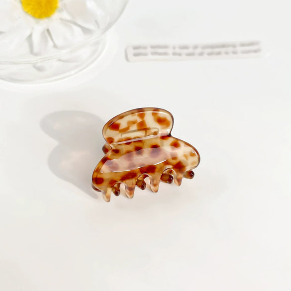 Women's Handmade Acetic Acid Ponytail Hair Clip With Handpainted Style