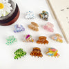 Women's Handmade Acetic Acid Ponytail Hair Clip With Handpainted Style