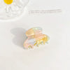 Women's Handmade Acetic Acid Ponytail Hair Clip With Handpainted Style