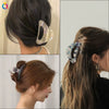 Women's Handmade Acetic Acid Semicircle Hair Grabber