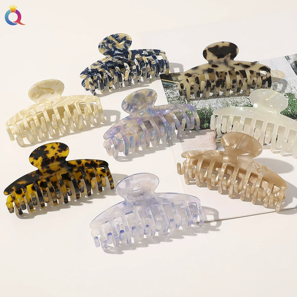 Women's Handmade Acetic Acid Semicircle Hair Grabber