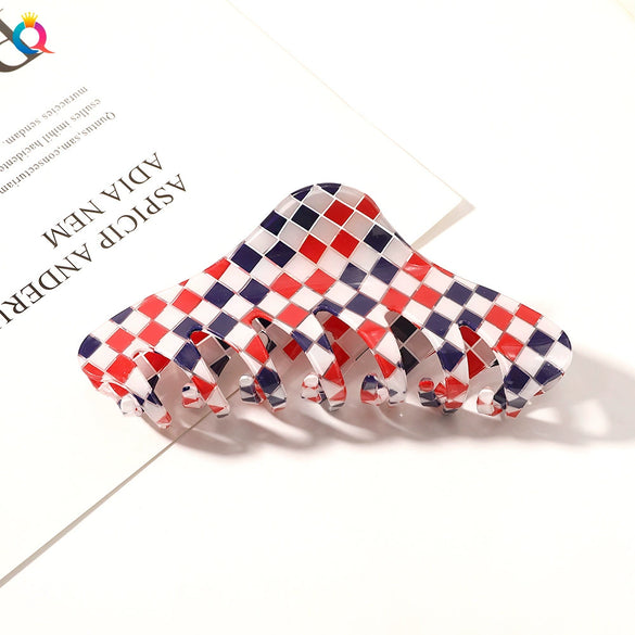 Women's Handmade Acetic Acid Shark Hair Clip Mixed Color Headwear