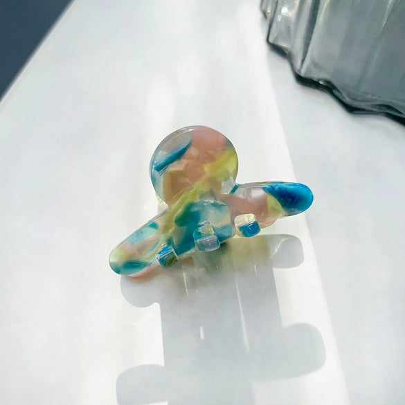 Women's Handmade Acetic Acid Small Grab Clip Hairpin With Lovely Geometric Style