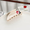 Women's Handmade Acetic Acid Sweet Plants Flowers Style Shark Clip Headwear