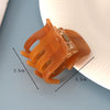 Women's Handmade Acrylic Acetate Hair Claw Clip Old Money Style Ponytail Grip Hair Accessory
