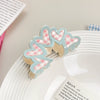 Women's Handmade Acrylic Floral Pattern Bow Hair Clip Hair Accessories