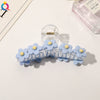 Women's Handmade Acrylic Flower Hair Claw Clip Elegant Sweet Shark Clip Hair Accessory